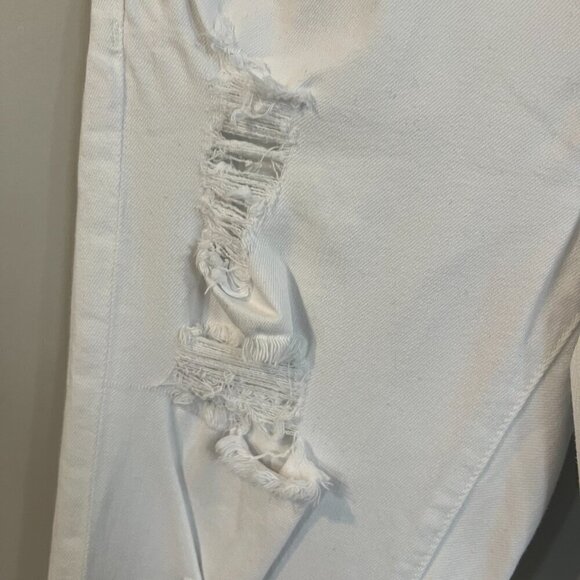 Hidden Jeans Ripped White Size 25 Women's Distressed Boyfriend - Picture 5 of 6